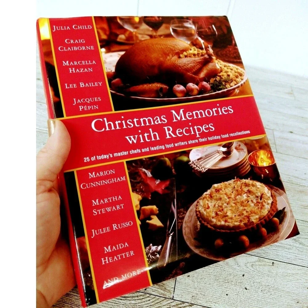 Christmas Memories with Recipes Cookbook Hardcover Book 1988